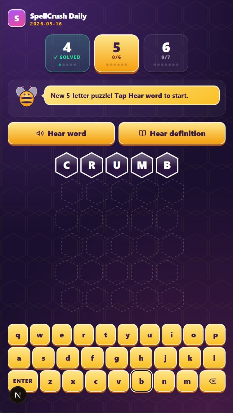 Daily Crush game screenshot