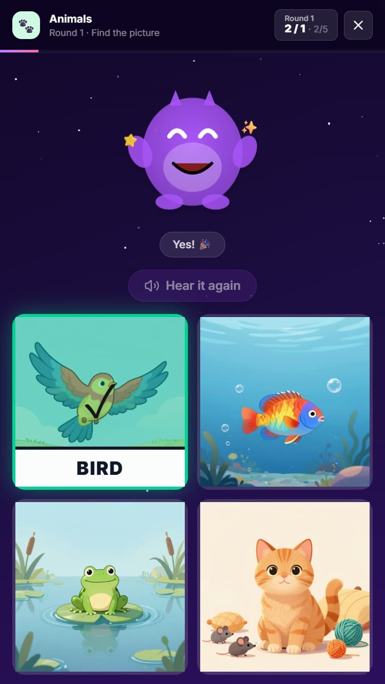 Picture Speller game screenshot